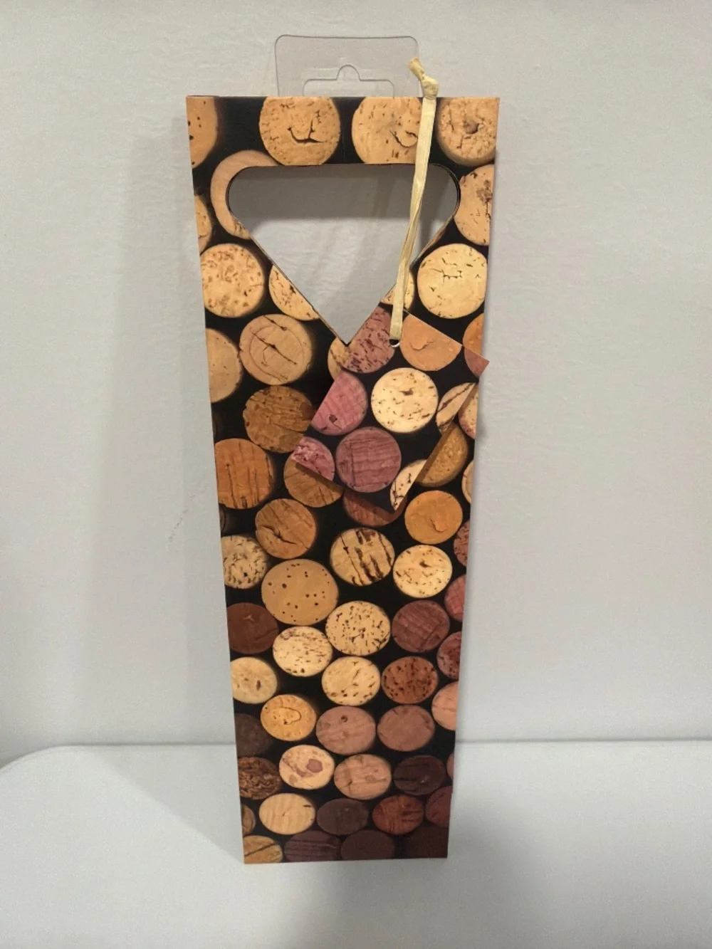 Bottle Corks Picture Print Paper Wine Gift Bag